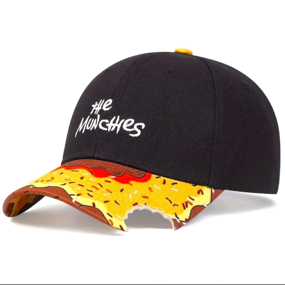 Orange "Munchies" Donut Adjustable Baseball Hat